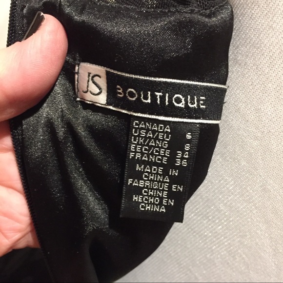 JS Boutique~Illusion Fit and Flare Cocktail Dress - Picture 7 of 8